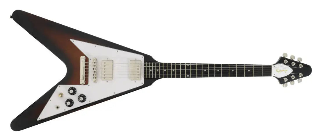 tobacco sunburst flying v Available now at The Gibson Garage, this Gibson Custom 1958 Korina in Vintage with black pickguard! Ahead of its time when it was introduced, the Flying V quickly became with gold Gibson Flying V Sunburst 1982
