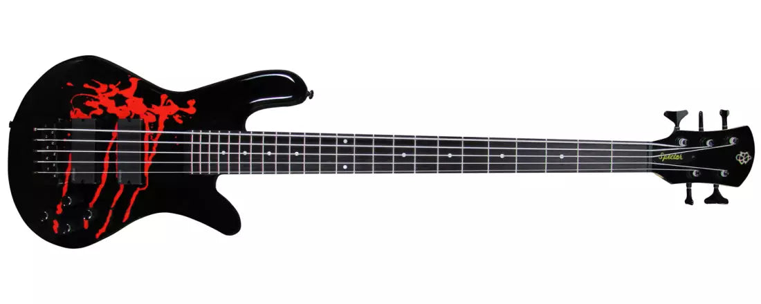 Spector Bass Legend 5 Alex Webster Cannibal Corpse Bass Guitar - Blood Drip Black LG5ALEXBKDP