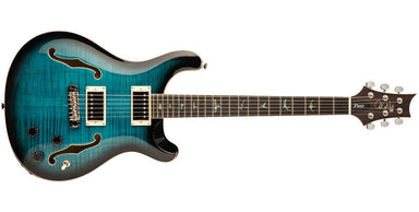 PRS Guitars SE Hollowbody II Piezo with Case - Peacock Blue Burst 105537::PB: