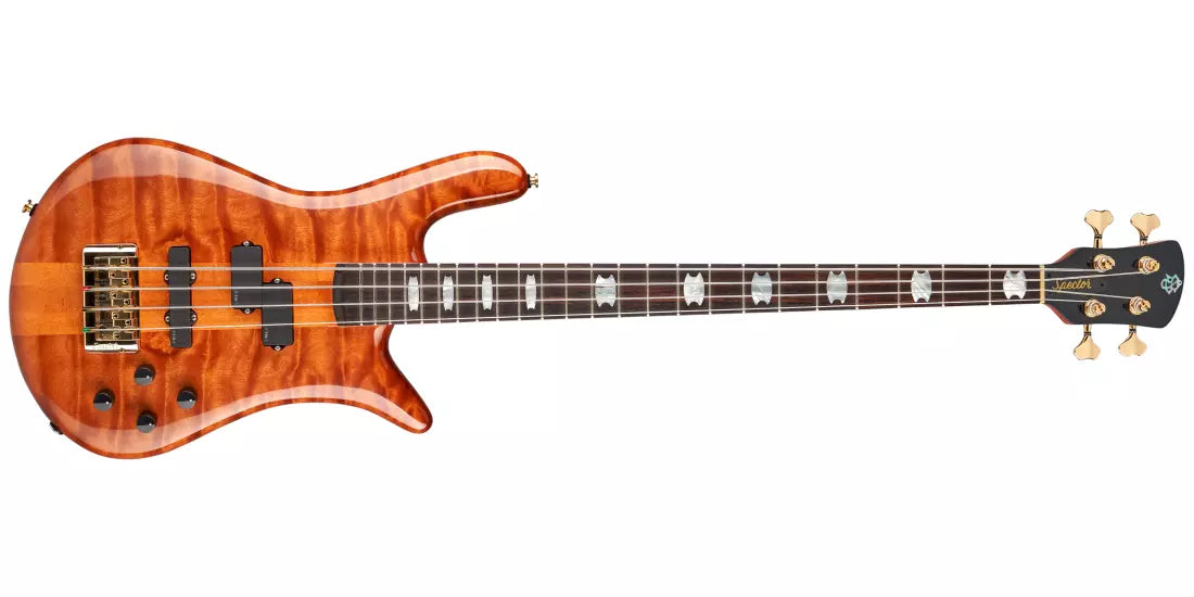 Spector Bass Doug Wimbish Euro 4 Signature Bass Guitar - Amber Stain Gloss EURO4DWAMB
