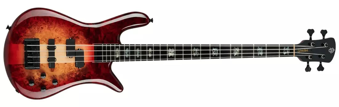 Spector Bass Euro Custom 4-String Bass Guitar - Natural Red Burst Gloss EURO4CSTRED