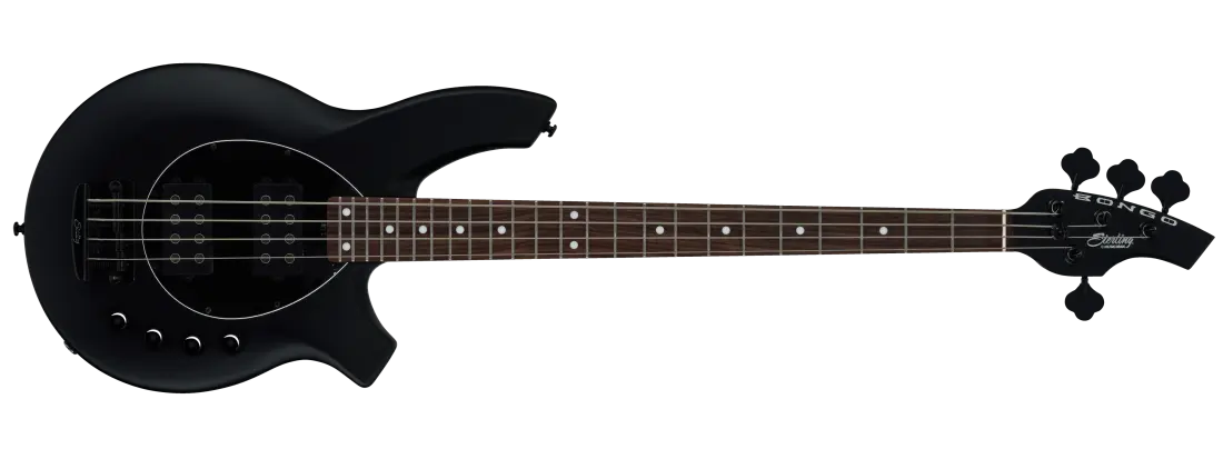 Sterling by Music Man Bongo Bass Guitar - Stealth Black BONGO-SBK-R2