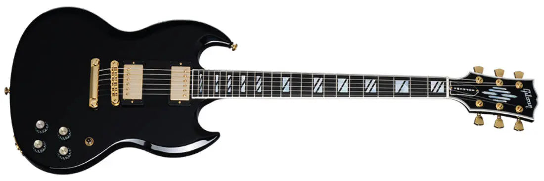 Gibson USA SG Supreme Electric Guitar with Hardshell Case - Ebony SGSUP00EBGH