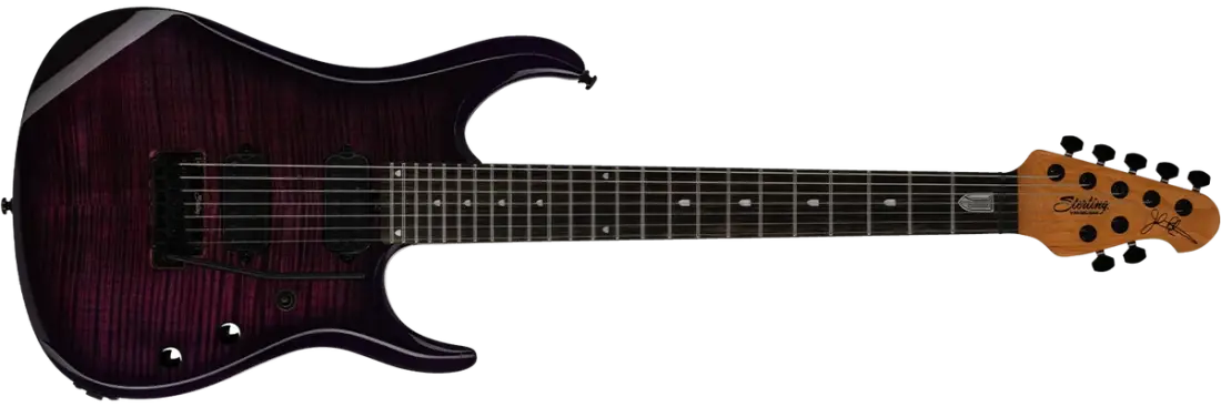 Sterling by Music Man JP157 DiMarzio 7-String Electric Guitar - Purple Nebula JP157DFM-PNB-E2