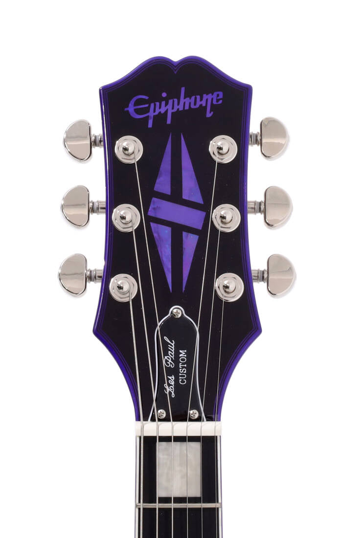Epiphone Les Paul Custom Widow Electric Guitar with Gigbag - Purple EILPCWPBNH SERIAL NUMBER 24071532969 - 8 LBS 15 OZ