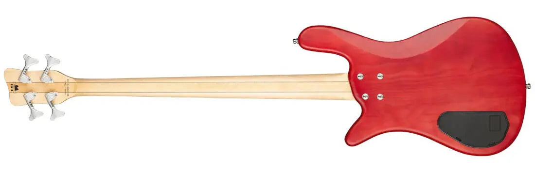 Warwick RockBass Streamer Standard 4 String Bass Guitar with Gig Bag - Burgundy Red Transparent Satin RB151401PACARFR
