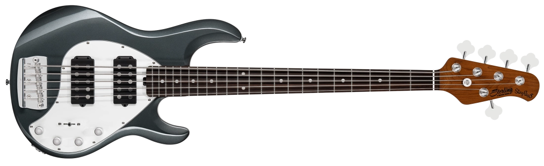Sterling by Music Man StingRay 5 RAY35 HH 5-String Electric Bass - Charcoal Frost RAY35HH-CFR-R2