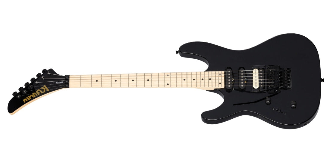 Kramer Striker HSS w/Floyd Rose Trem, Left-Handed - Ebony KSFRHSSEBBFLH