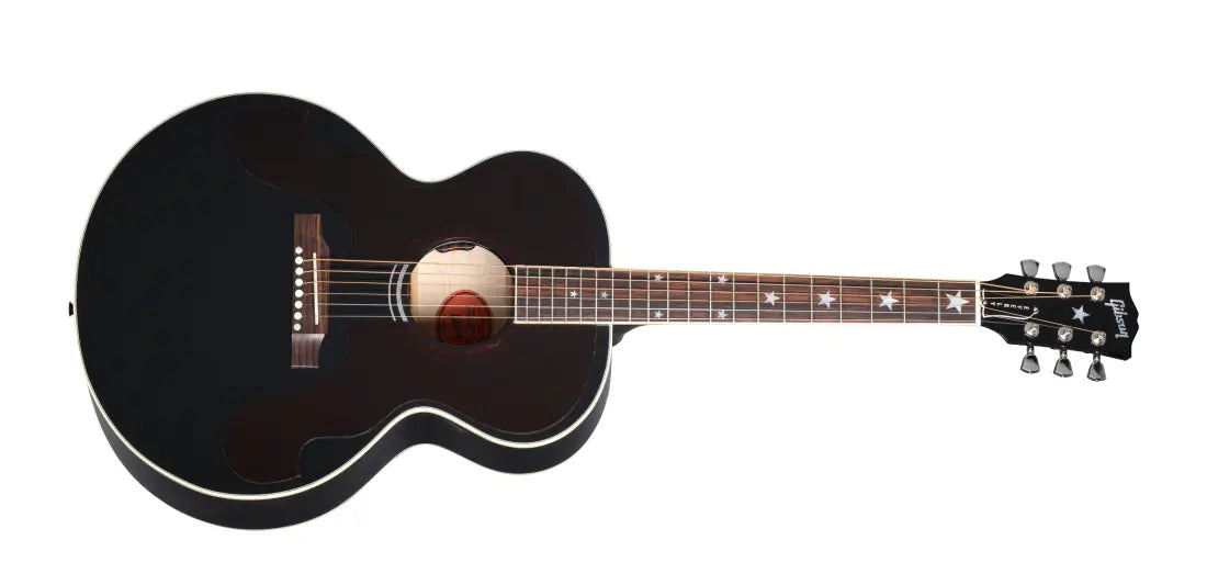 Gibson Everly Brother J-180 Acoustic/Electric Guitar with Hardshell Case - Ebony ACJ80EBEBNH