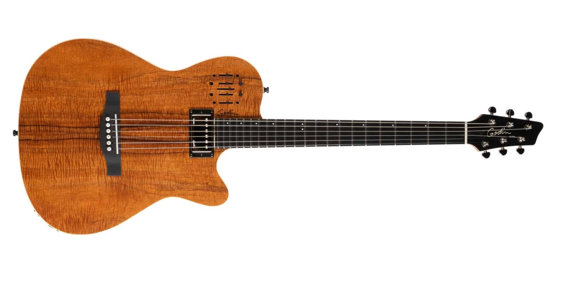 Godin Guitars MADE IN CANADA A6 Ultra Extreme Koa HG Electric Acoustic Hybrid with Gig Bag G38206