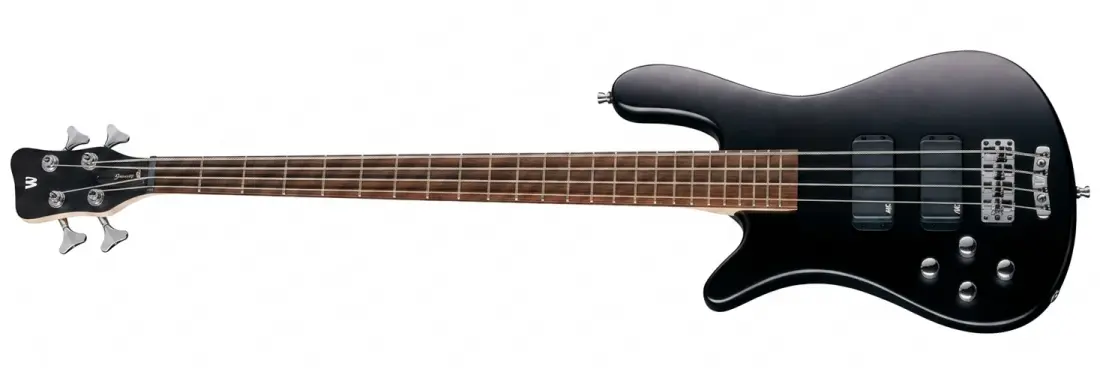 Warwick RockBass Streamer Standard 4-String Left Handed Bass Guitar - Nirvana Black Transparent Satin Model: # RB151403PACRFRL
