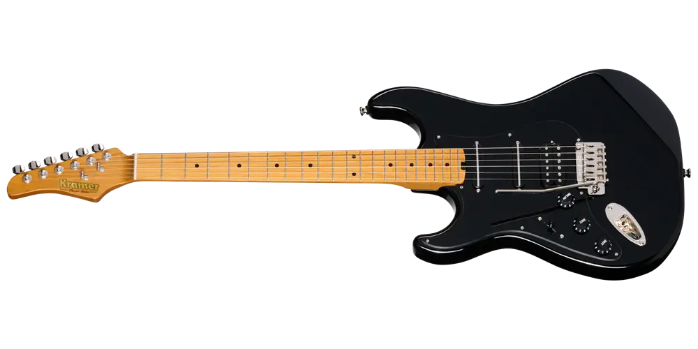 Kramer Pacer Deluxe GT Electric Guitar with Gigbag - Intruder Black (Left Handed)  KPDITBNGLH