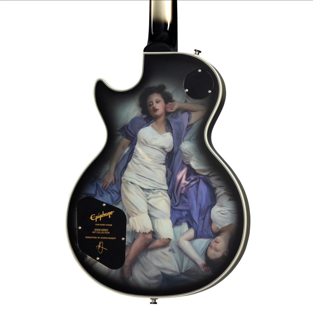 Epiphone Adam Jones Les Paul Custom Art Collection: Korin Faught's ''Sensation'' - Antique Silverburst EILPCAJV5ASBNH
