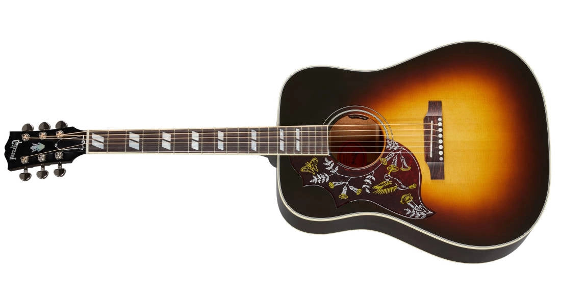 Gibson Hummingbird Standard Acoustic Electric Guitar with Hardshell Case Vintage Sunburst Left Handed ACHBSVSNHLH