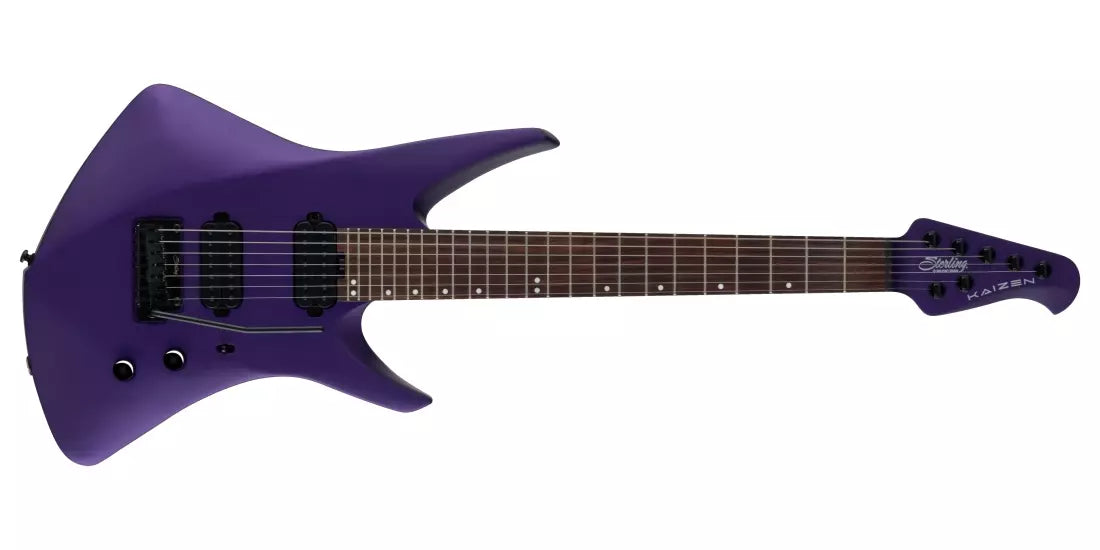 Sterling by Music Man Kaizen 7-String Electric Guitar - Firemist Purple Satin KAIZEN7-FMPS-R2