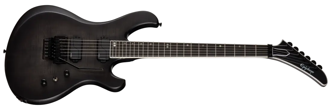 Epiphone Prophecy Victory FR Electric Guitar with Case - Obsidian Storm SatinEYVFOSSBF