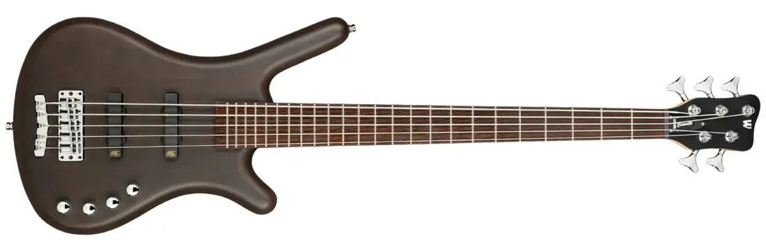Warwick RockBass Corvette Basic 5 String Bass Guitar with Gig Bag - Nirvana Black Transparent Satin RB150503AAALDFR