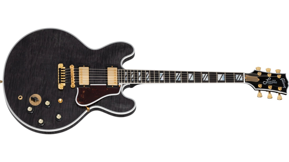 Gibson USA CUSTOM SHOP BB King Lucille Legacy - Transparent Ebony ESBB55LLTEGH