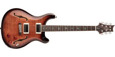 PRS Guitars SE Hollowbody II Piezo with Case - Black Gold Burst 105537::BG: