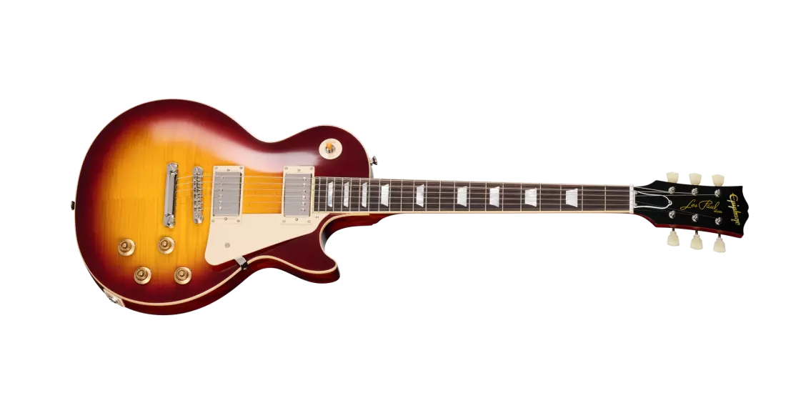 Epiphone 1959 Les Paul Standard Reissue Electric Guitar with Hardshell Case - Deep Cherry Sunburst ECLPR9DCNH