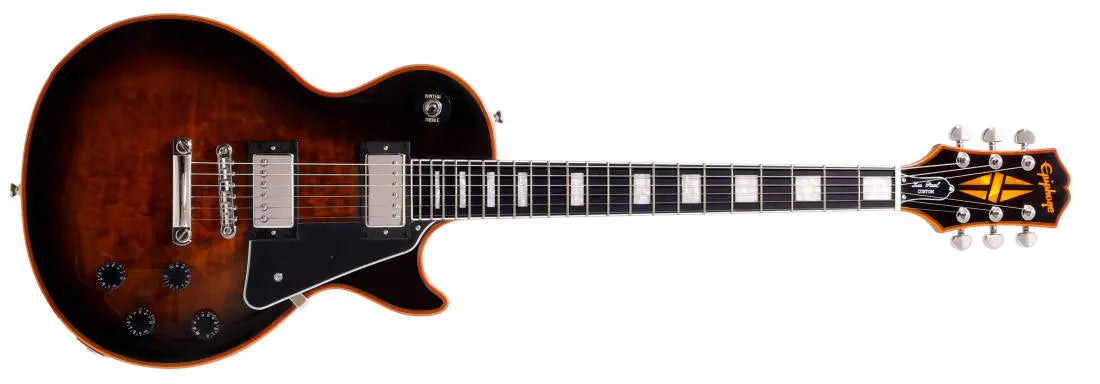 Epiphone Les Paul Custom Widow Electric Guitar with Gigbag - Orange EILPCWOBNH