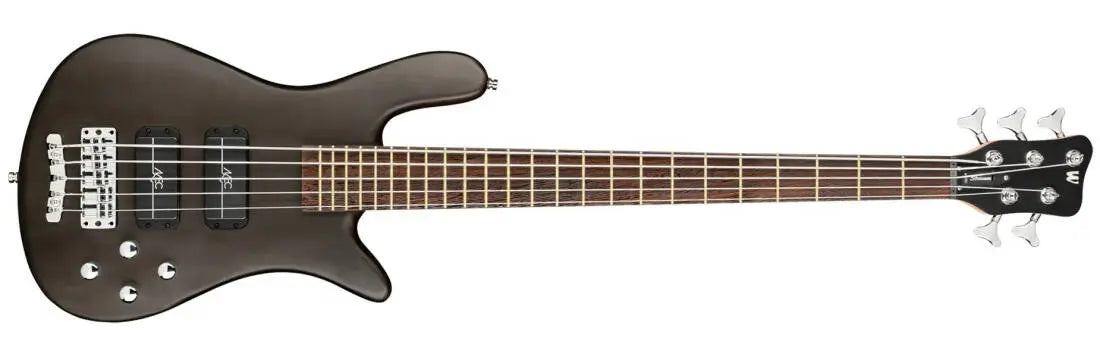 Warwick RockBass Streamer Standard 5 String Bass Guitar with Gig Bag - Nirvana Black Transparent Satin RB151503PACARFR