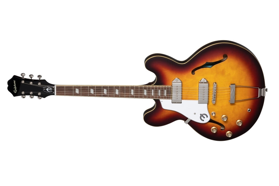 Epiphone Casino Left Handed - Vintage Sunburst EOCAVSNHLH — L.A. Music Epiphone Casino Left Handed - Vintage Sunburst EOCAVSNHLH — L.A. Music