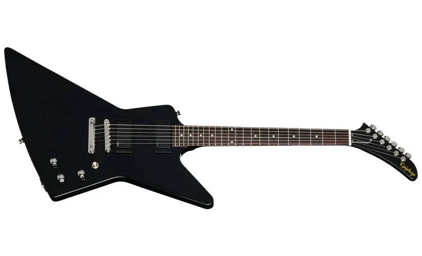 Epiphone Explorer 80s Electric Guitar with Gigbag - Ebony Epiphone Explorer 80s Electric Guitar with Gigbag - Ebony