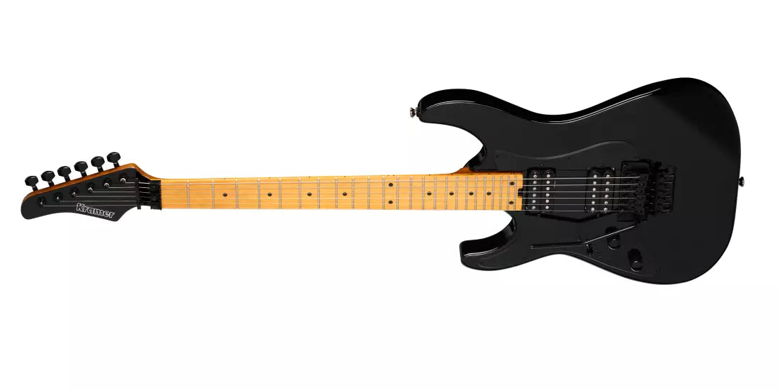 Kramer Volante HHFR Electric Guitar with Gigbag - Intruder Black (Left Handed) KVOHHINBBFLH
