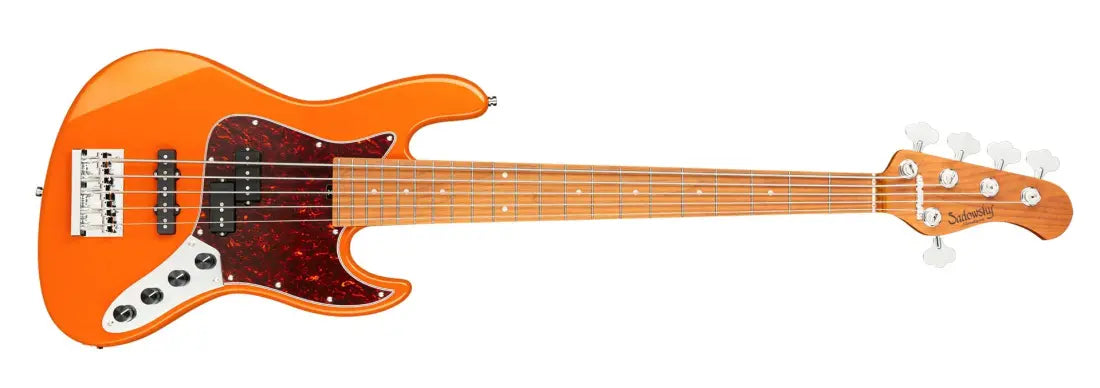 Sadowsky Guitars MetroExpress 21-Fret Hybrid P/J 5-String Bass with Gigbag - Candy Apple Orange Model: # MX21HP5J1MOKUFR