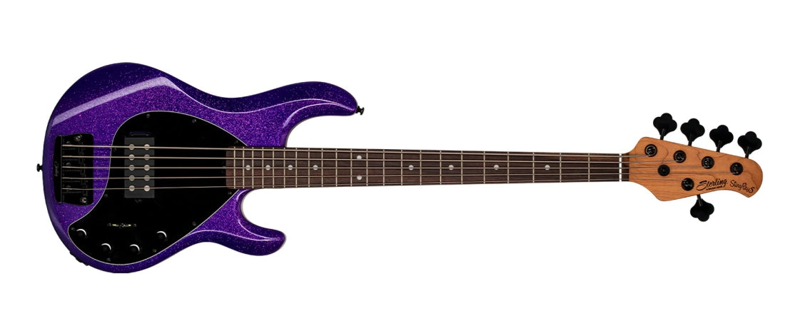 Sterling by Music Man StingRay Ray35 5-String Bass - Purple Sparkle RAY35-PSK-R2