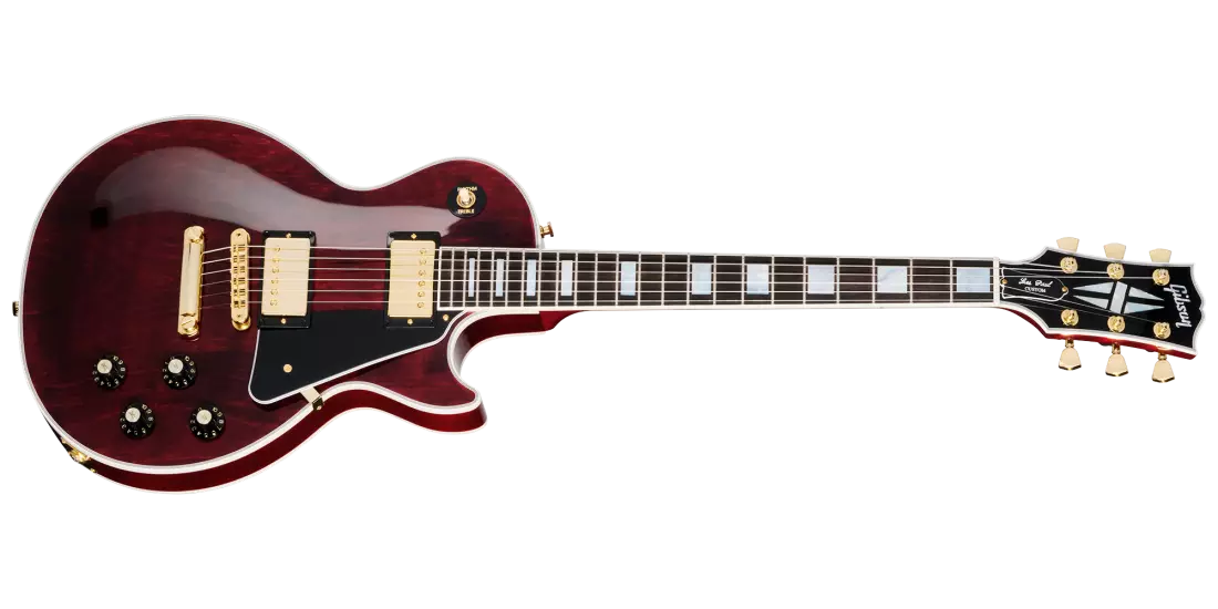 Gibson Les Paul Custom 70s Electric Guitar with Hardshell Case - Wine Red LPCU700WRGH