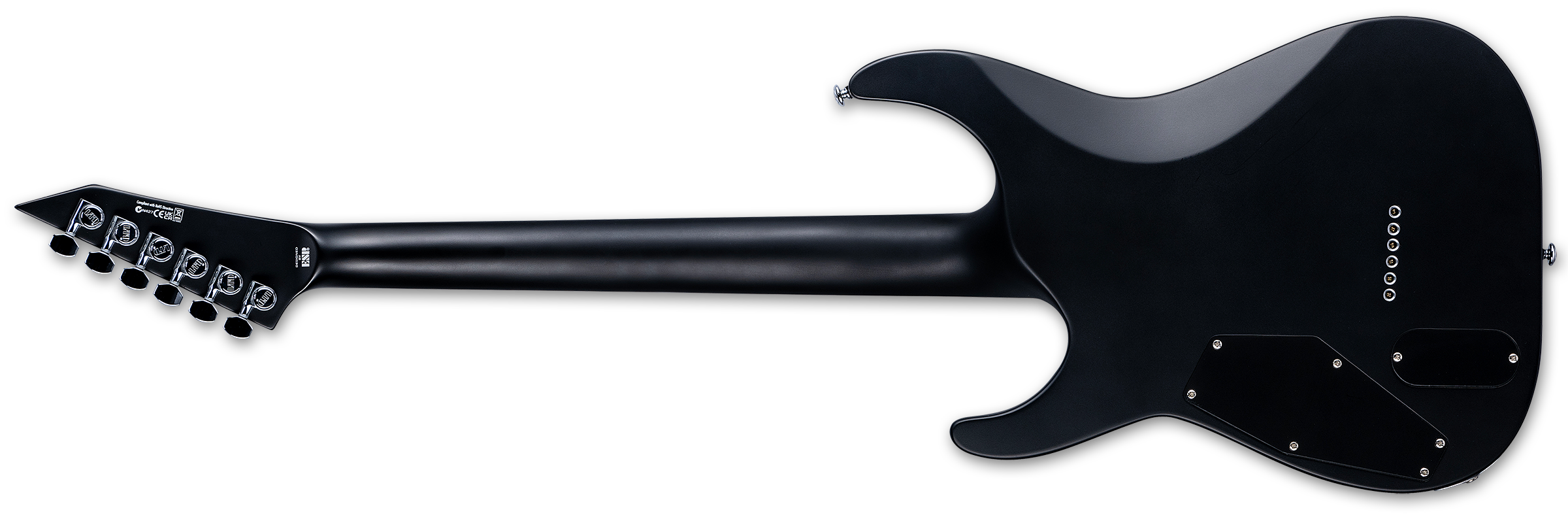 ESP LTD MH-1000NT MH1000 Electric Guitar - Black Satin LMH1000NTBBBLKS