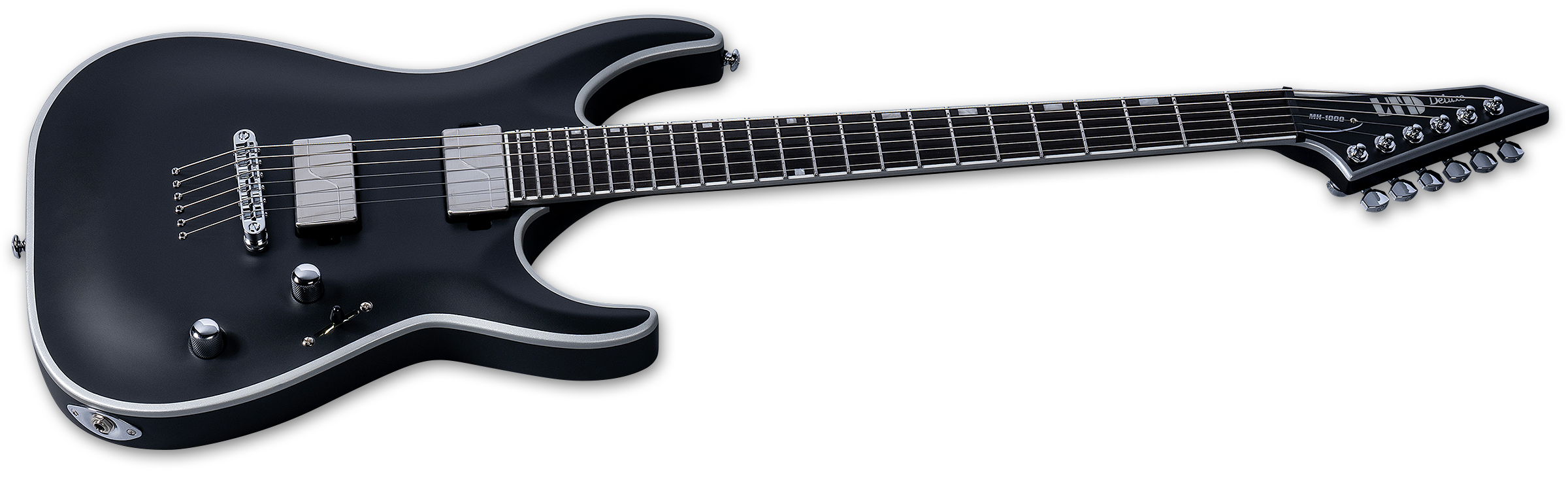 ESP LTD MH-1000NT MH1000 Electric Guitar - Black Satin LMH1000NTBBBLKS