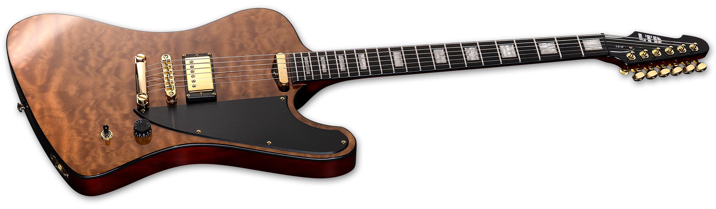 ESP LTD Caleb Shomo CS-II Phoenix Signature Electric Guitar - Vintage Natural LCSIIQMVN