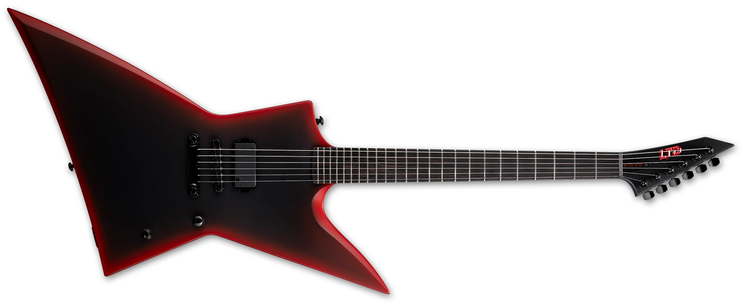 ESP LTD EXL BLACK METAL BLACK RED BURST SATIN LEXLBKMIIBLKREDBS