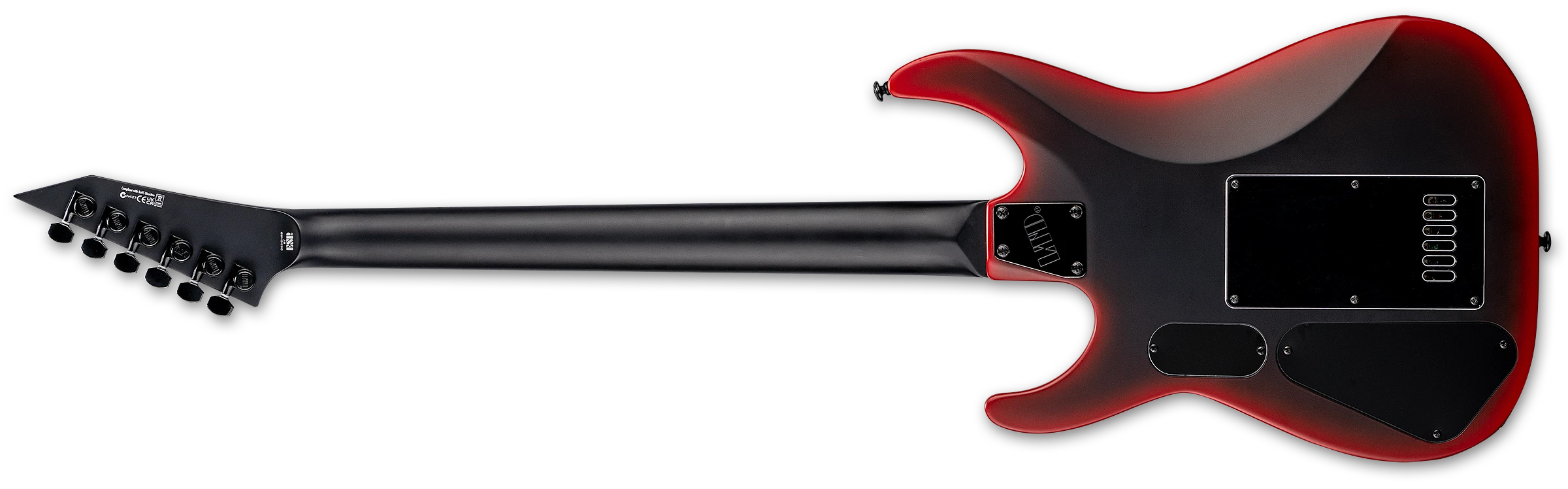 ESP LTD M-6 EVERTUNE 30 BLACK METAL BLACK RED BURST SATIN LMBETBLMIIBLKREDBS