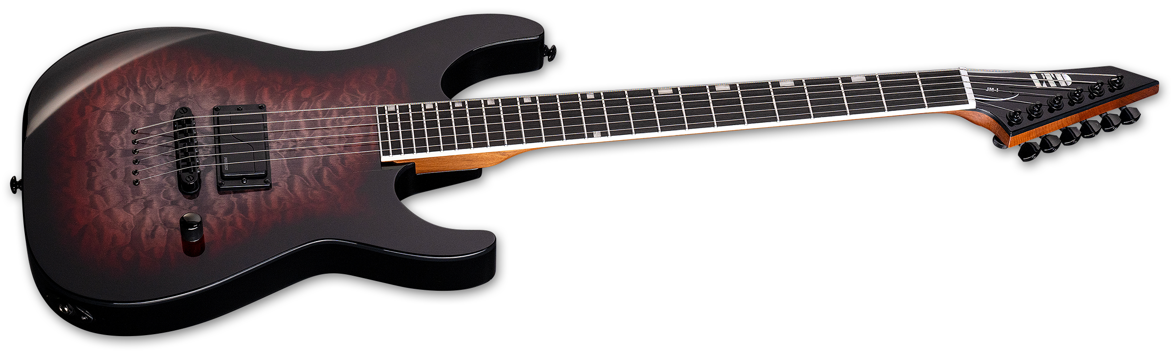 ESP LTD Josh Middleton JM-I Signature Electric Guitar - Deep Blood Moon W/ HARDSHELL CASE JMIQMDBLM SERIAL NUMBER W25042314 - 7.4 LBS