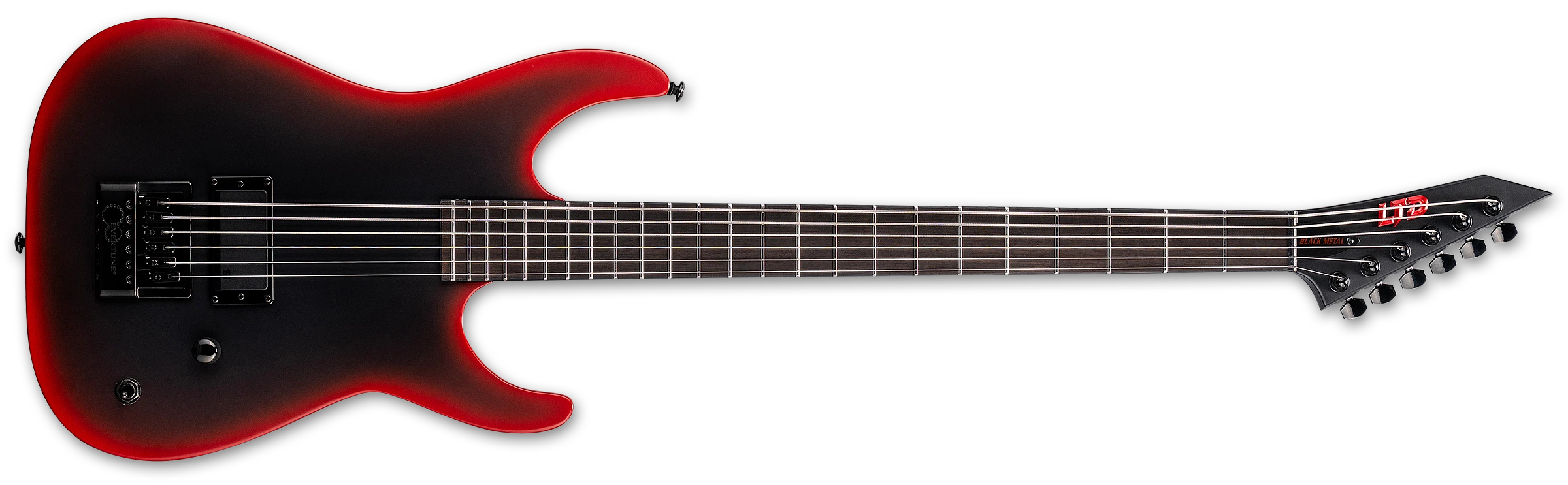 ESP LTD M-6 EVERTUNE 30 BLACK METAL BLACK RED BURST SATIN LMBETBLMIIBLKREDBS