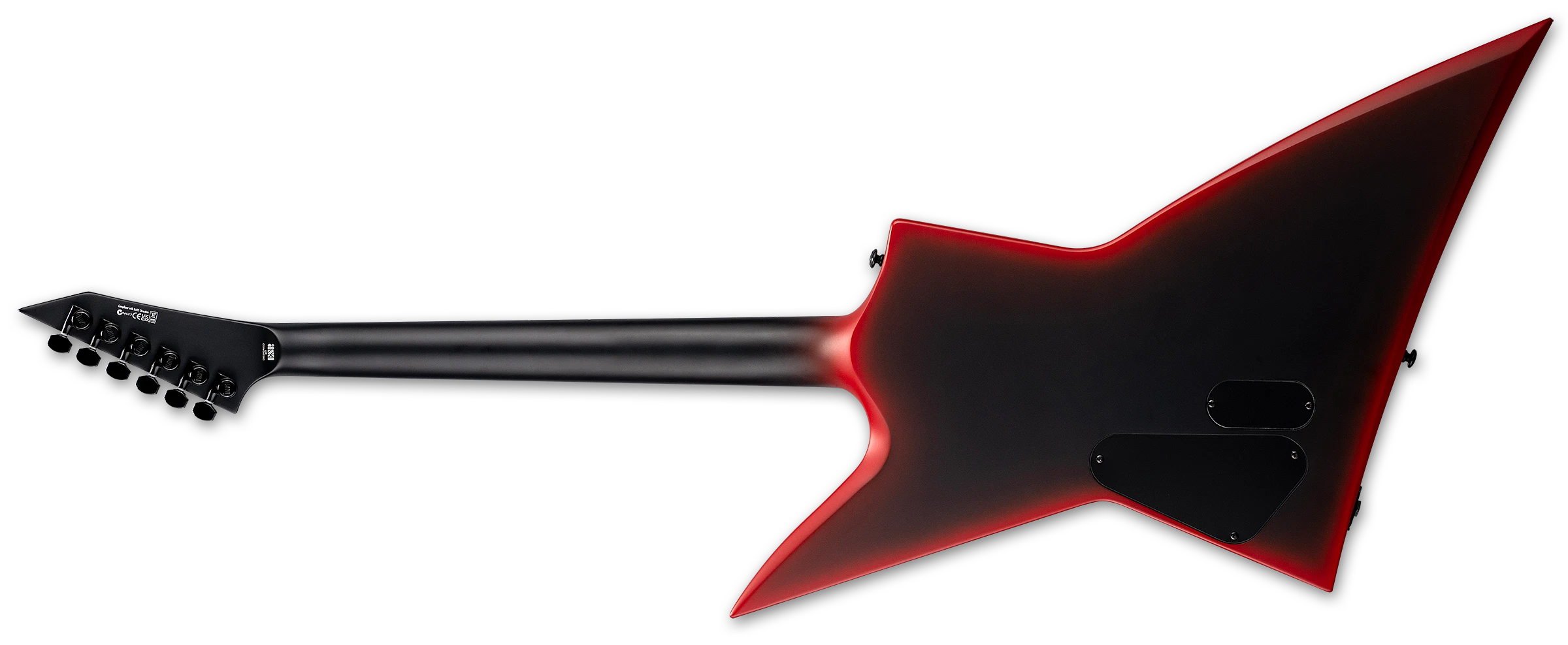 ESP LTD EXL BLACK METAL BLACK RED BURST SATIN LEXLBKMIIBLKREDBS