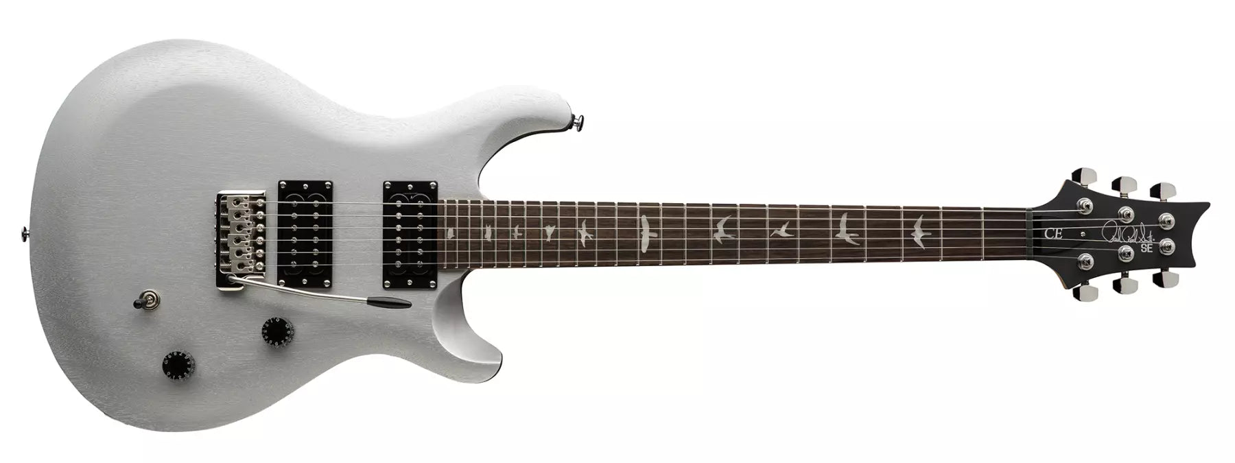 PRS Guitars SE CE 24 Standard Satin Electric Guitar with Gigbag - Metallic Silver 113130::MS: SERIAL NUMBER CTIG108359 - 6.8 LBS