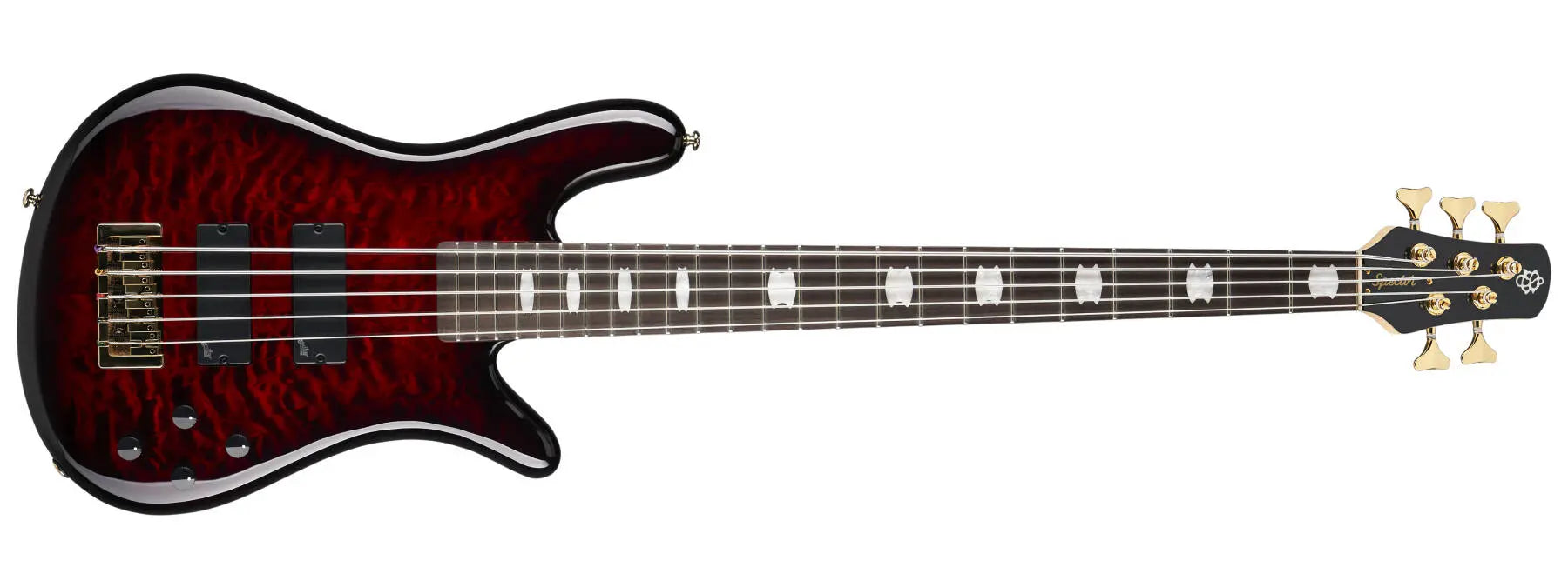 Spector Bass NS Icon Bolt-On 5-String Bass Guitar - Black Cherry Gloss ICONNS5BBC