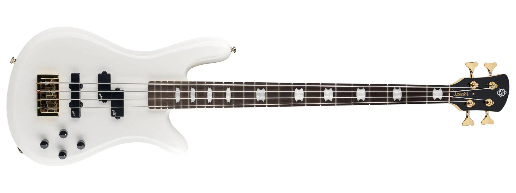 Spector Bass NS Icon Bolt-On Bass Guitar - White Gloss ICONNS2BWH SERIAL NUMBER CI25090142 - 7 LBS 5 OZ