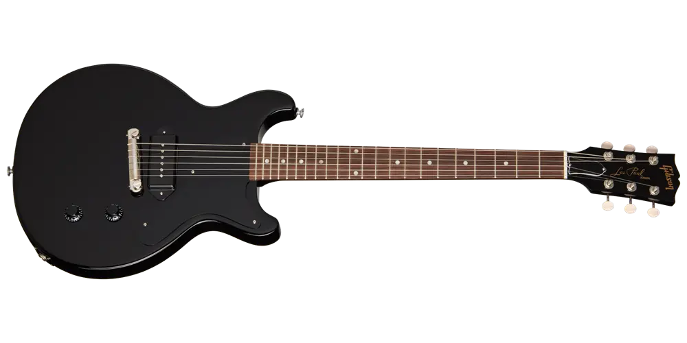 Gibson USA Les Paul Junior Double Cut Electric Guitar with Hardshell Case - Ebony LPJD00EBNH