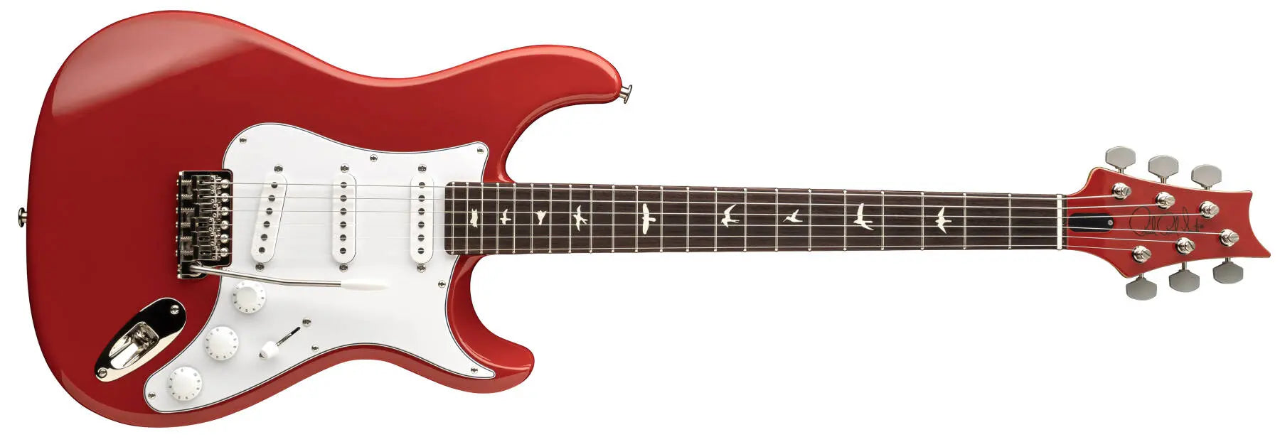 PRS Guitars John Mayer USA Silver Sky Defender Limited Edition Electric Guitar - Portofino Red 118591::5G