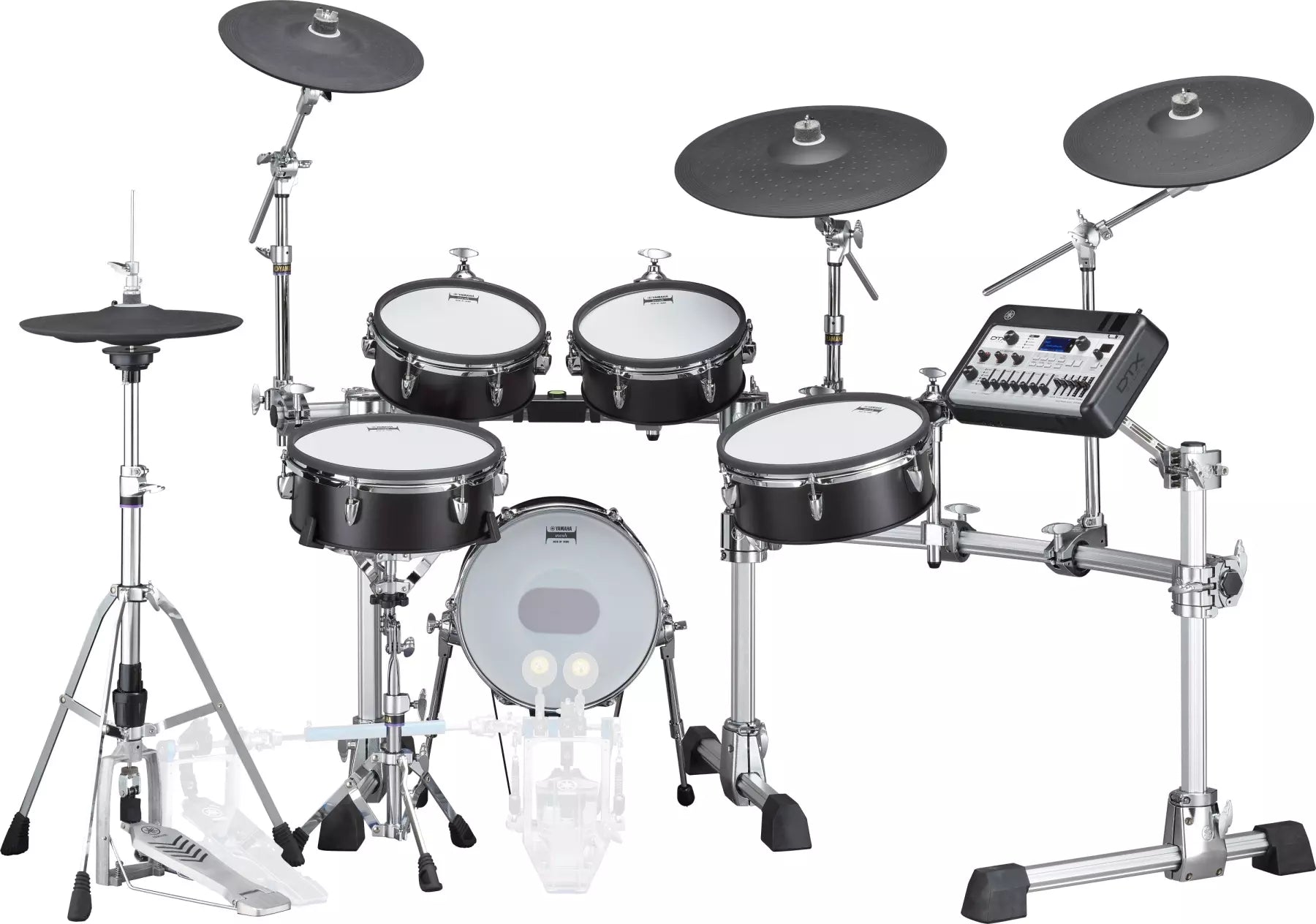 Yamaha DTX10 Series Birch Electronic Drum Kit w/Mesh Pads - Black Forest DTX10KMBF