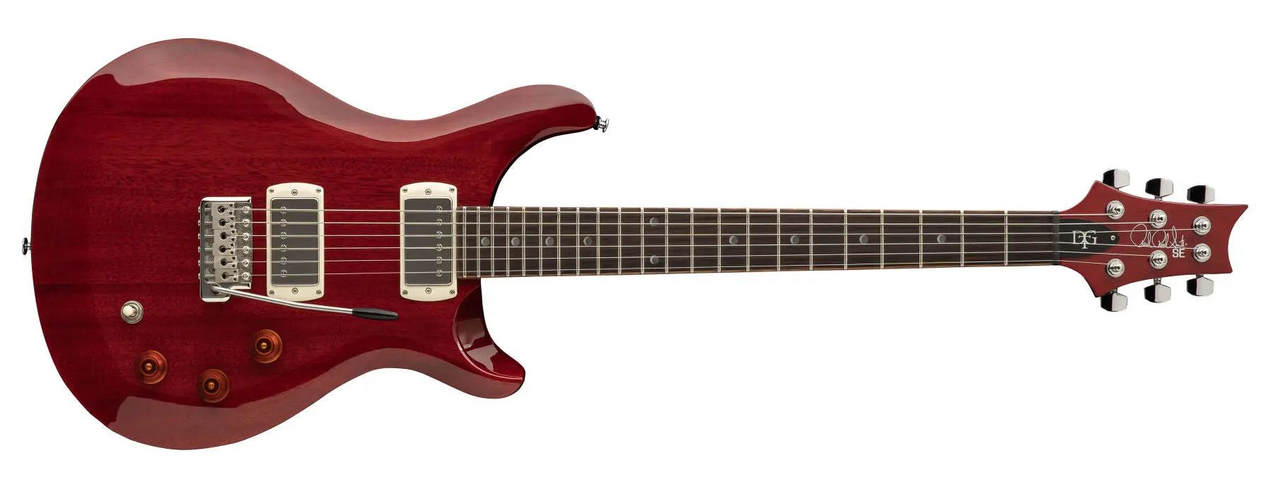 PRS Guitars SE DGT Standard Electric Guitar with Gigbag MOON INLAYS - Vintage Cherry 116011::VC SERIAL NUMBER CTIH036888 - 7 LBS 5 OZ