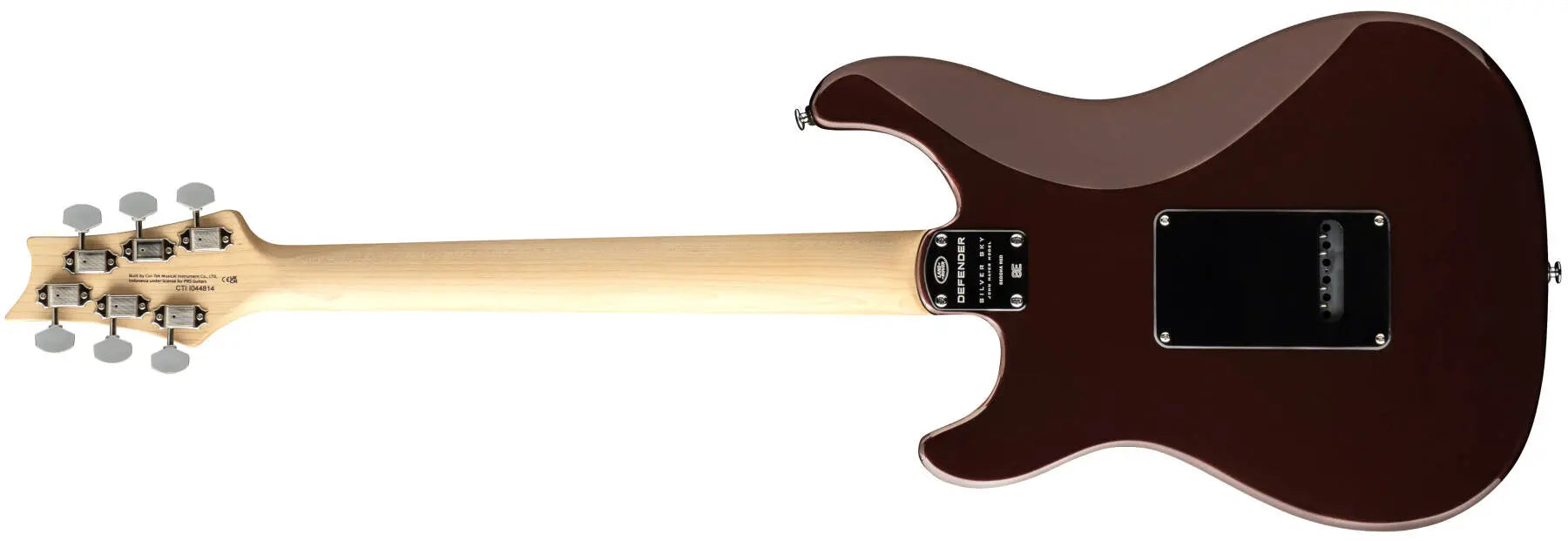 PRS Guitars John Mayer SE Silver Sky Defender Limited Edition Electric Guitar - Sedona Red 118557::6R