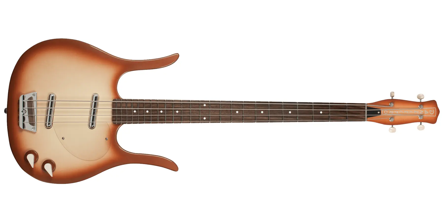 Danelectro 58 Longhorn Bass Electric Bass Guitar - Copper Burst D58BASS-CB