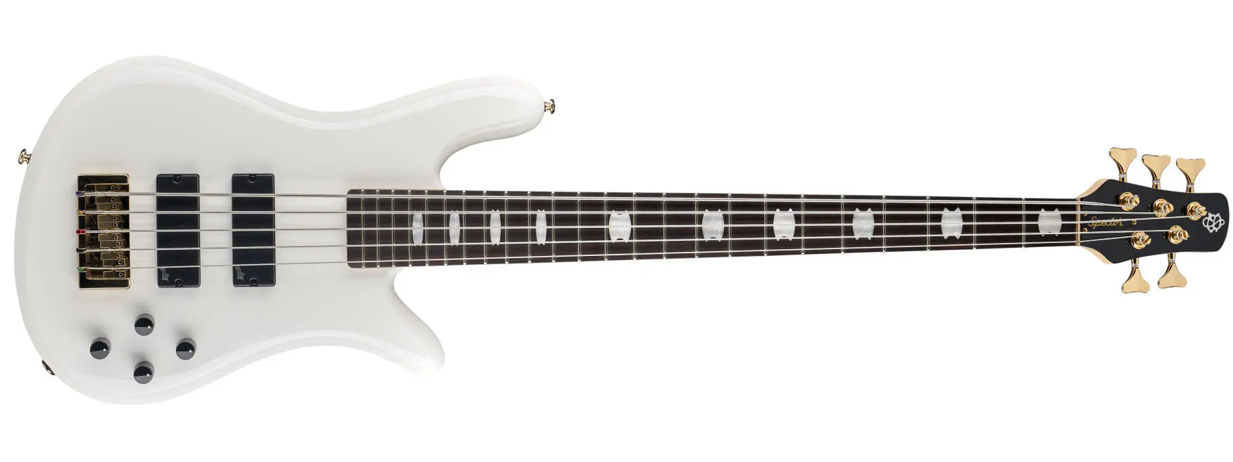 Spector Bass NS Icon Bolt-On 5-String Bass Guitar - White Gloss ICONNS5BWH